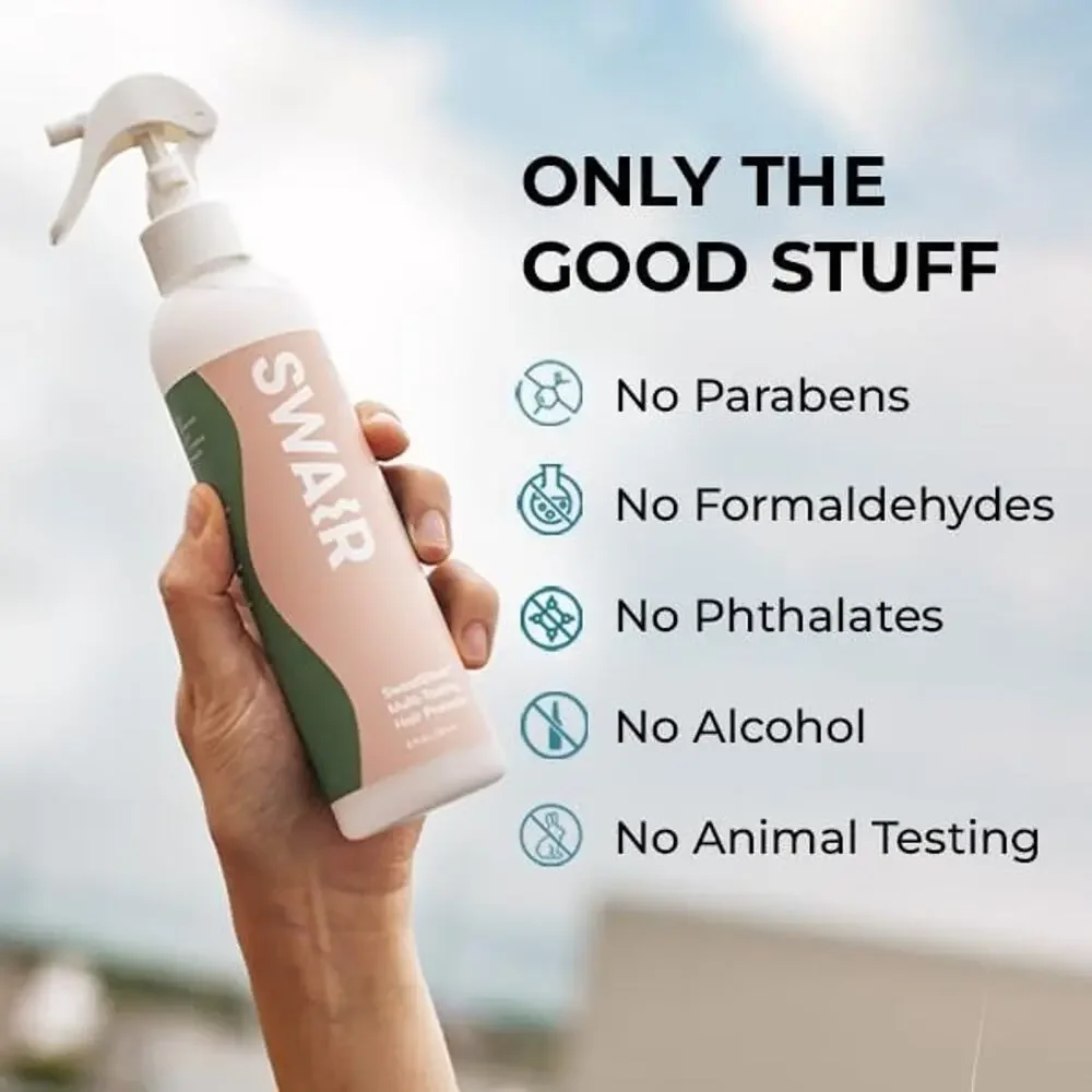 SWAIR SweatShield Hair Protector Leave in Conditioner Spray Repels Sweat 8oz - Picture 3 of 7